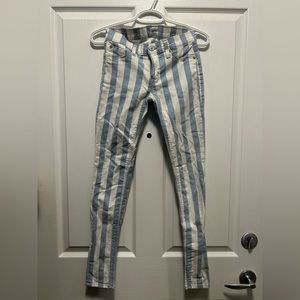 Hudson stripped jeans (low-rise)